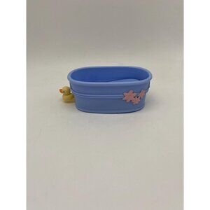 2004 Hasbro Littlest Pet Shop Blue Rubber Duck Bathtub Toy - Retro Toy